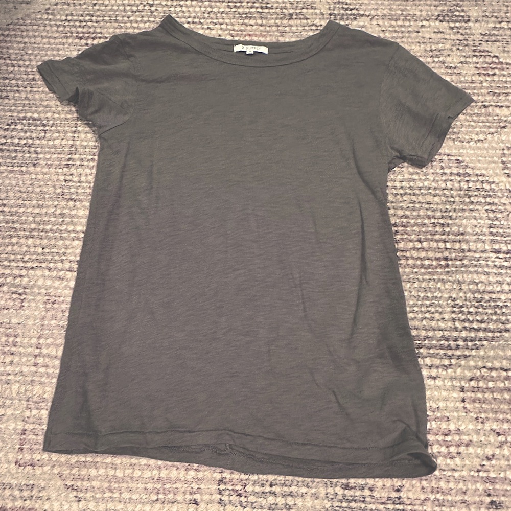 Great Condition Z Supply Green-Gray Short Sleeve Tshirt. Center backseam detail